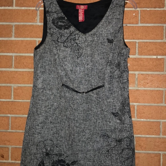 🖤SANGRIA🖤TWEED PRINTED FLORAL SHEATH DRESS🖤 - Picture 6 of 8